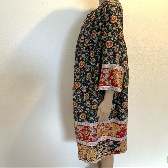 Vintage Models Coat Paisley House Dress - Picture 10 of 13